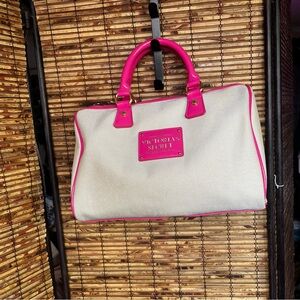 Victoria's Secret Pink and Cream Satchel